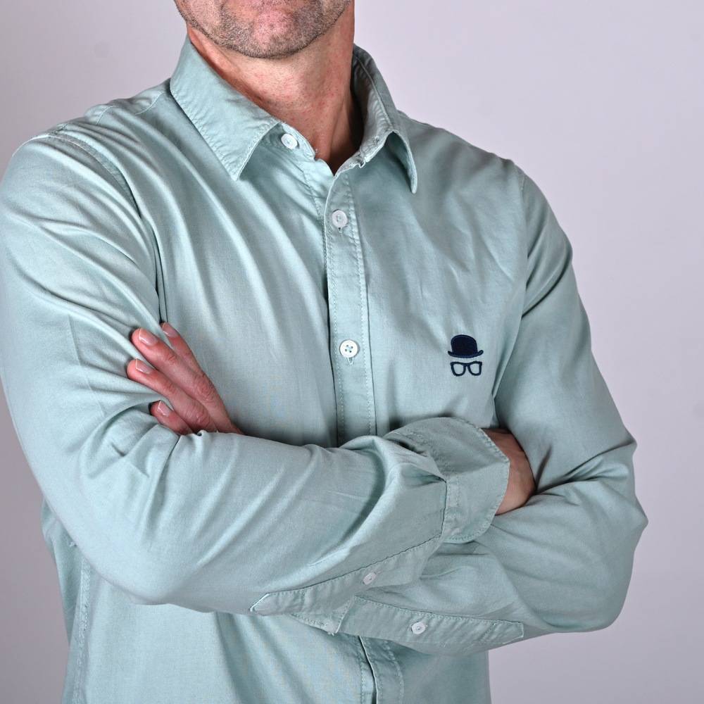 Camisa Sport Verde Claro 6 Camisa Sport Verde Claro - Imagen 6