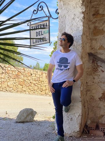camiseta original blanca azul 2