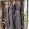 Camisa lino azul marino
