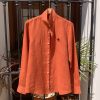 Camisa lino terracota