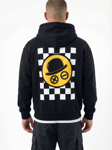 Alternative view of Sudadera Urban Negra y Naranja