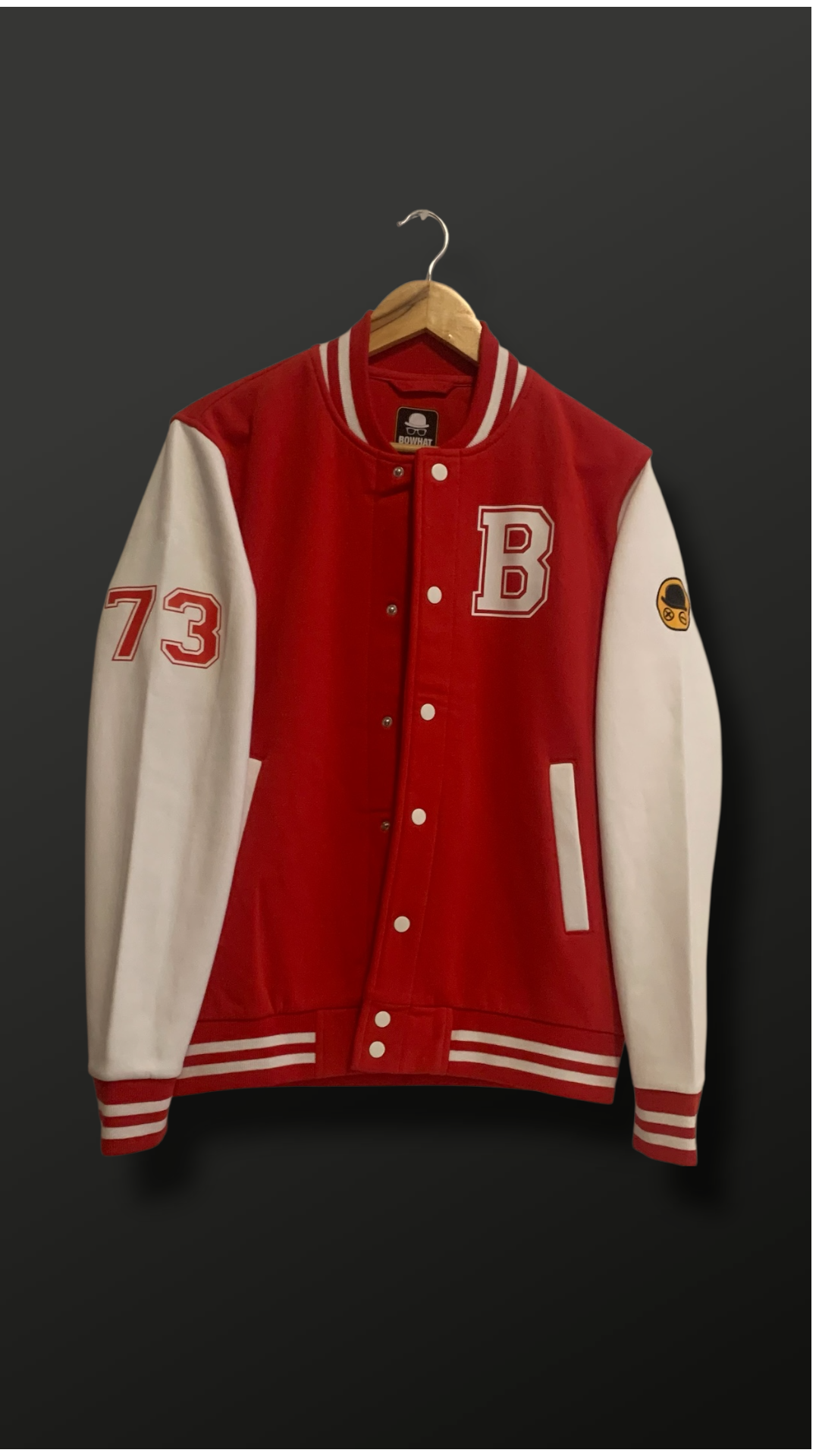 Sudadera Beisbol Roja y Blanca 1 Sudadera Beisbol Roja y Blanca